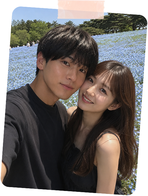 パートナーとあなたのツーショット写真